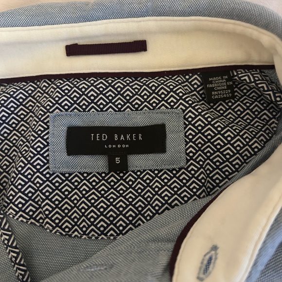 Ted Baker Slate Blue Polo Shirt - Picture 4 of 7